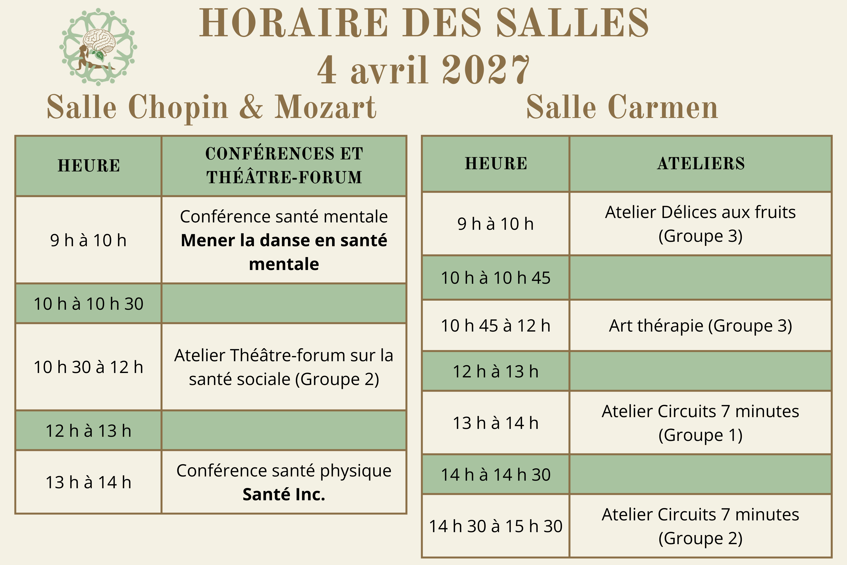 horaire 2